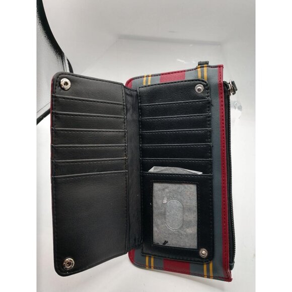 NWOT Harry Potter Hogwarts Gryffindor Red Wallet Wristlet WCard Slots Zippered - Picture 6 of 7